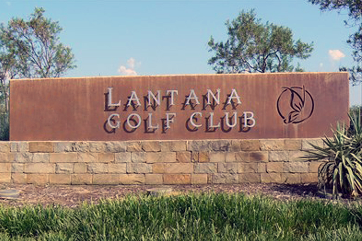 Lantana Golf Club Sign